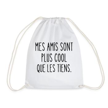 mes amis sont plus cool que les tiens - Sac de sport léger - blanc - Devant