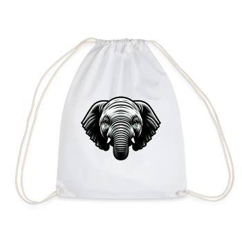 Bébé éléphant - Sac de sport léger - blanc - Devant