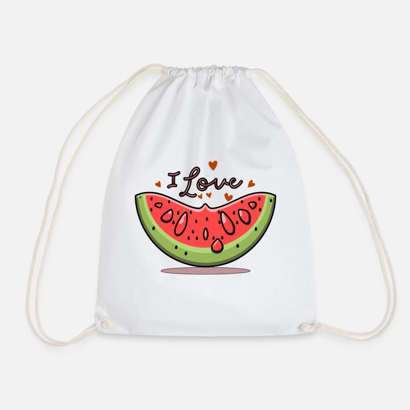 WASSERMELONE - Turnbeutel - Weiß