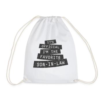 C’est officiel, je suis le gendre préféré qui dit - Sac de sport léger - blanc - Devant