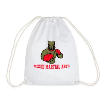 dog fighter mma - Turnbeutel - Weiß - Vorne