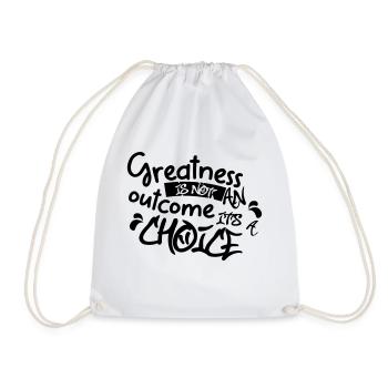 Greatness Choice - Turnbeutel - Weiß - Vorne