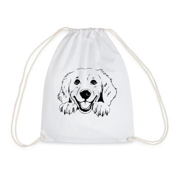 Golden retriever - Sac de sport léger - blanc - Devant