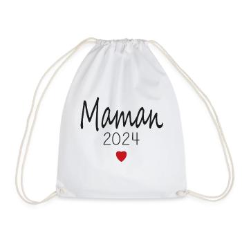 maman - futur mama 2024 - Sac de sport léger - blanc - Devant