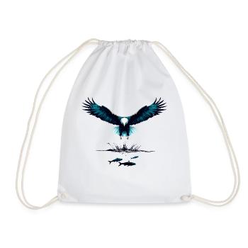 Aigles à la chasse - Sac de sport léger - blanc - Devant