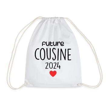 Cadeau Futur Cousine - Sac de sport léger - blanc - Devant