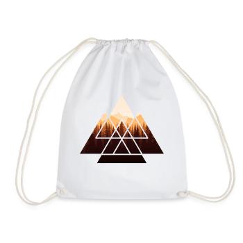 Forest Nature Lovers Triangle Climate Protection - Drawstring Bag - white - Front