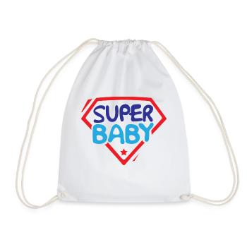 Super bébé - Sac de sport léger - blanc - Devant