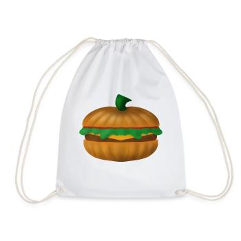 Burger citrouille - Sac de sport léger - blanc - Devant