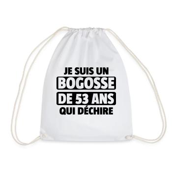 bogosse de 53 ans / cadeau anniversaire homme - Sac de sport léger - blanc - Devant