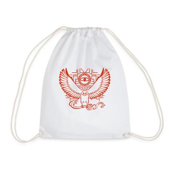 Aigle et Serpent (V2) - Sac de sport léger - blanc - Devant