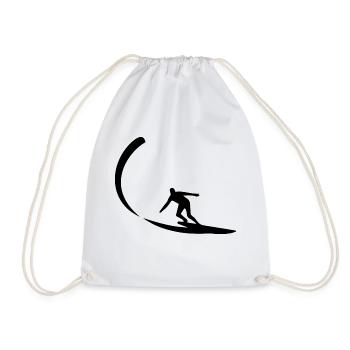 Surf Planche de surf Surfeur Sports nautiques - Sac de sport léger - blanc - Devant