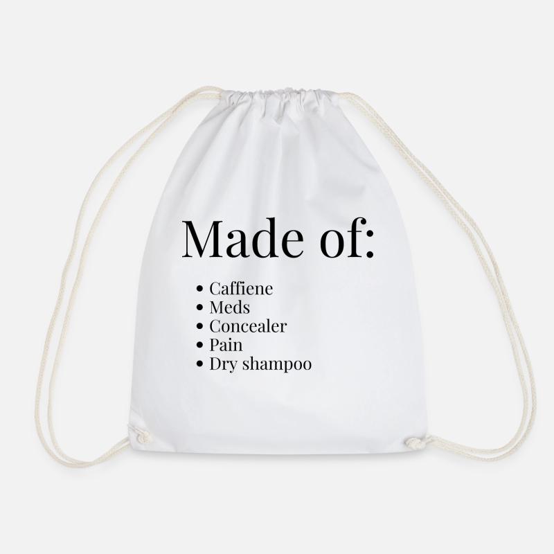 Made of... - Drawstring Bag - white