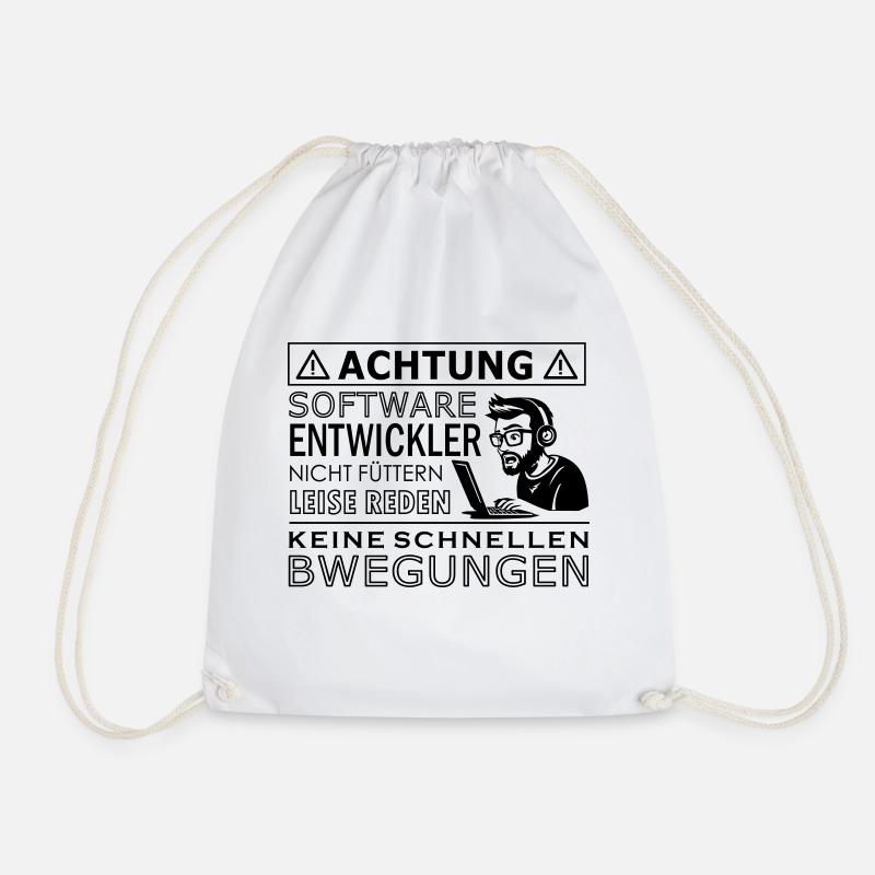 Softwareentwickler - Turnbeutel - Weiß
