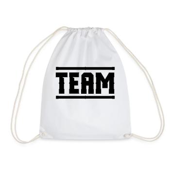 team - Drawstring Bag - white - Front