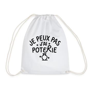 jE PEux pas j ai PoTerie - Sac de sport léger - blanc - Devant
