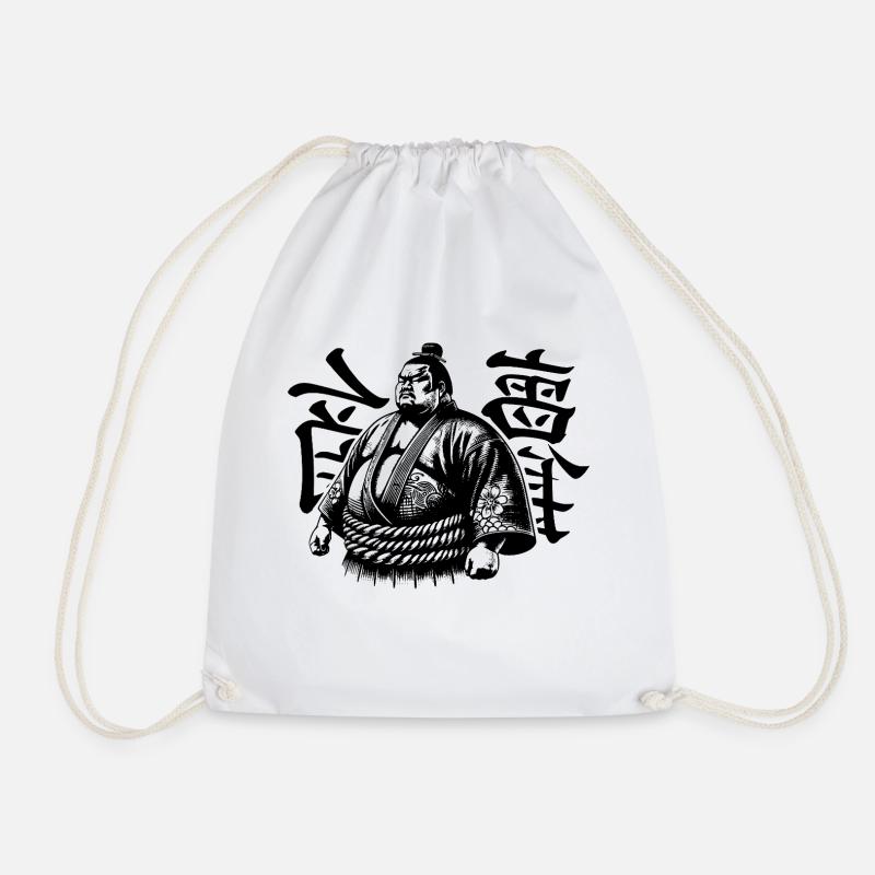 Sumo Wrestler - Turnbeutel - Weiß