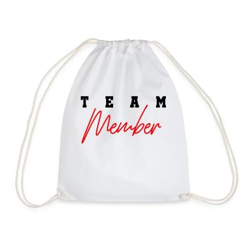 Team Member - Drawstring Bag - white - Front