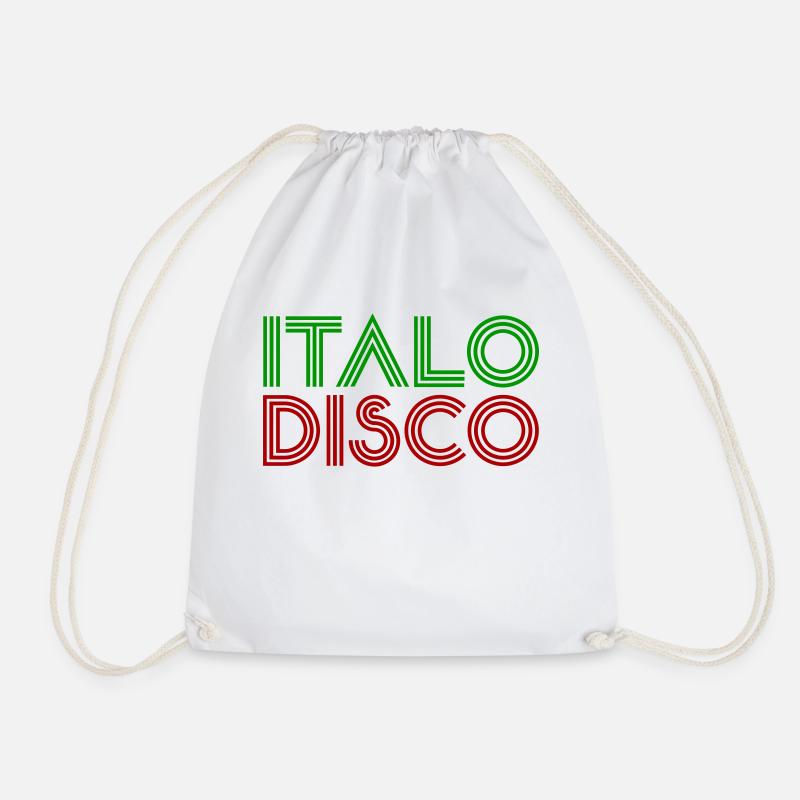 Italo Disco - Turnbeutel - Weiß