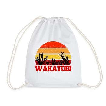 Dive in Wakatobi Indonesia - Drawstring Bag - white - Front