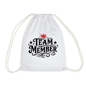 Team Member - Drawstring Bag - white - Front