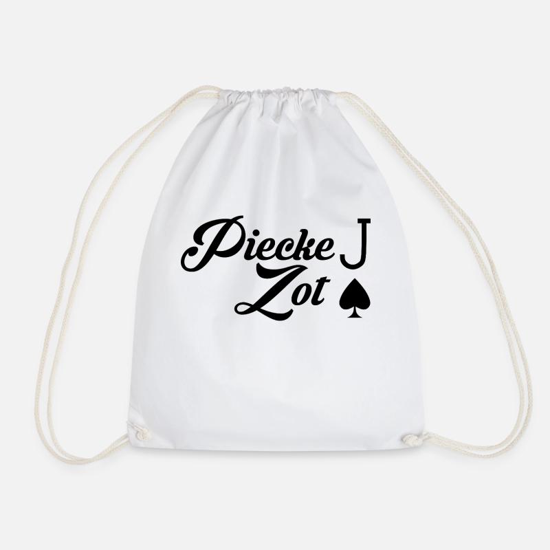 pieckezot - Drawstring Bag - white