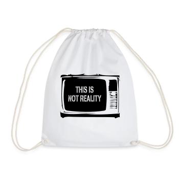 Really Real? - Drawstring Bag - white - Front