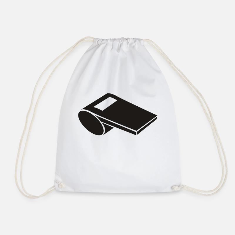 Whistle - Drawstring Bag - white