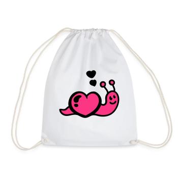 Ver du cœur - Sac de sport léger - blanc - Devant