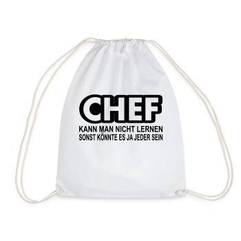 chef - Turnbeutel - Weiß - Vorne