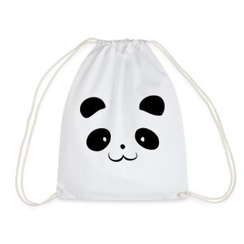 Panda Head - Sac de sport léger - blanc - Devant
