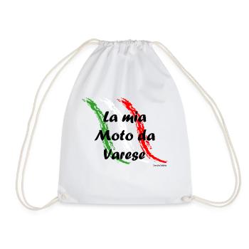 la_mia_moto_varese - Drawstring Bag - white - Front