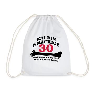 Geburtstag - Ich bin Knackige 30 - Turnbeutel - Weiß - Vorne