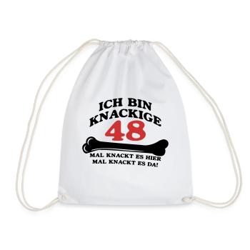 Geburtstag - Ich bin Knackige 48 - Turnbeutel - Weiß - Vorne
