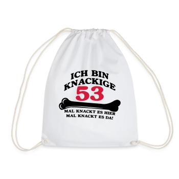 Geburtstag - Ich bin Knackige 53 - Turnbeutel - Weiß - Vorne