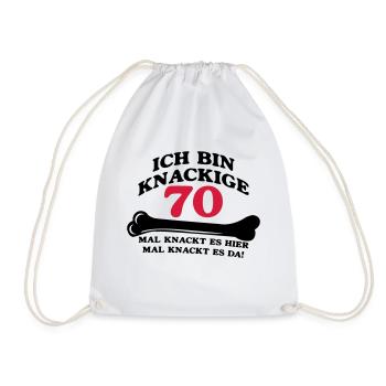 Geburtstag - Ich bin Knackige 70 - Turnbeutel - Weiß - Vorne