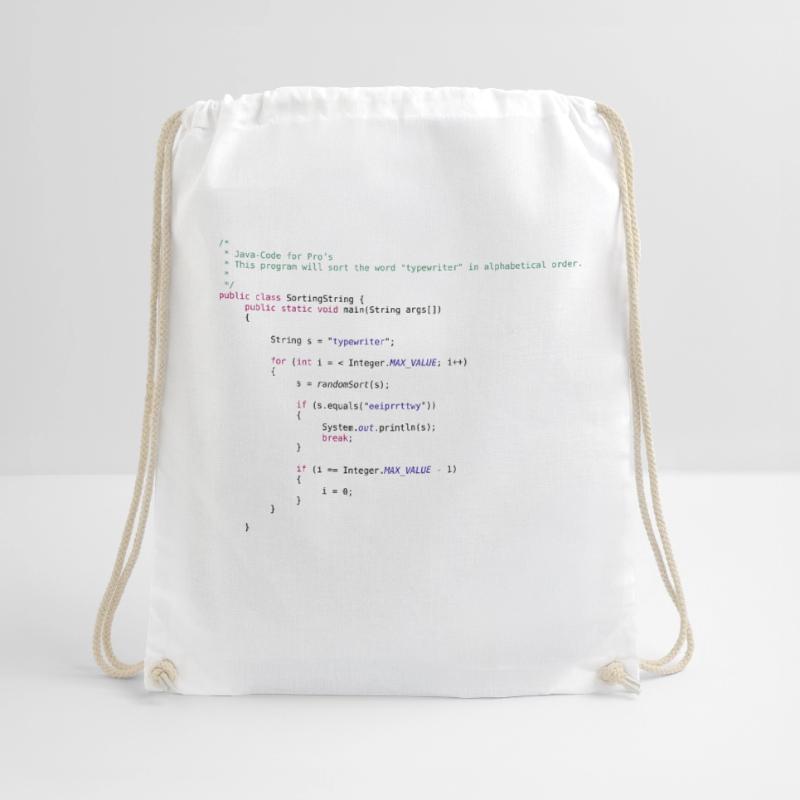 code Java drôle pour trier Sac de sport léger