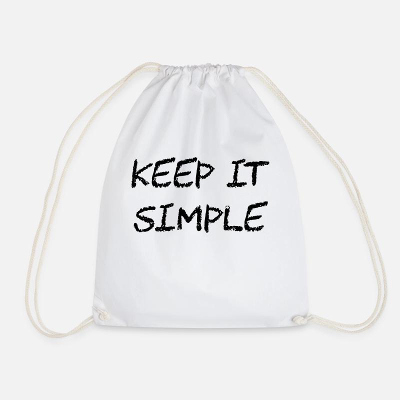 keep it simple Geschenk Idee - Turnbeutel - Weiß