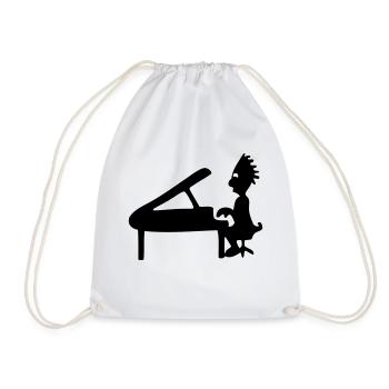 piano classic - Drawstring Bag - white - Front