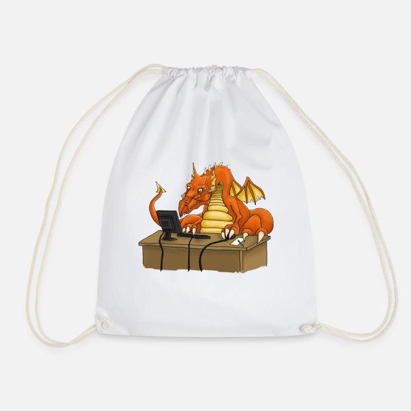 Office kite - Drawstring Bag - white