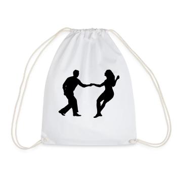 Swing-Tänzer - Turnbeutel - Weiß - Vorne