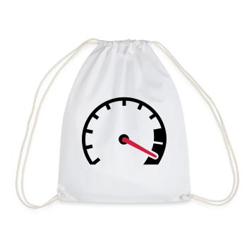 Speed - Drawstring Bag - white - Front