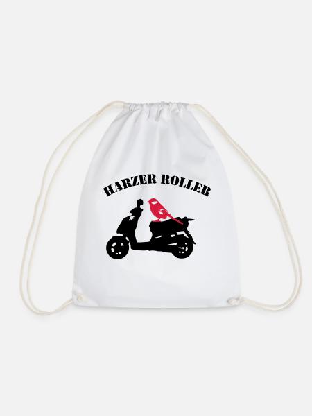 Harzer Roller - Drawstring Bag - white