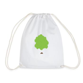 Tree Tree Organic Tshirt Femmes Hommes - Sac de sport léger - blanc - Devant