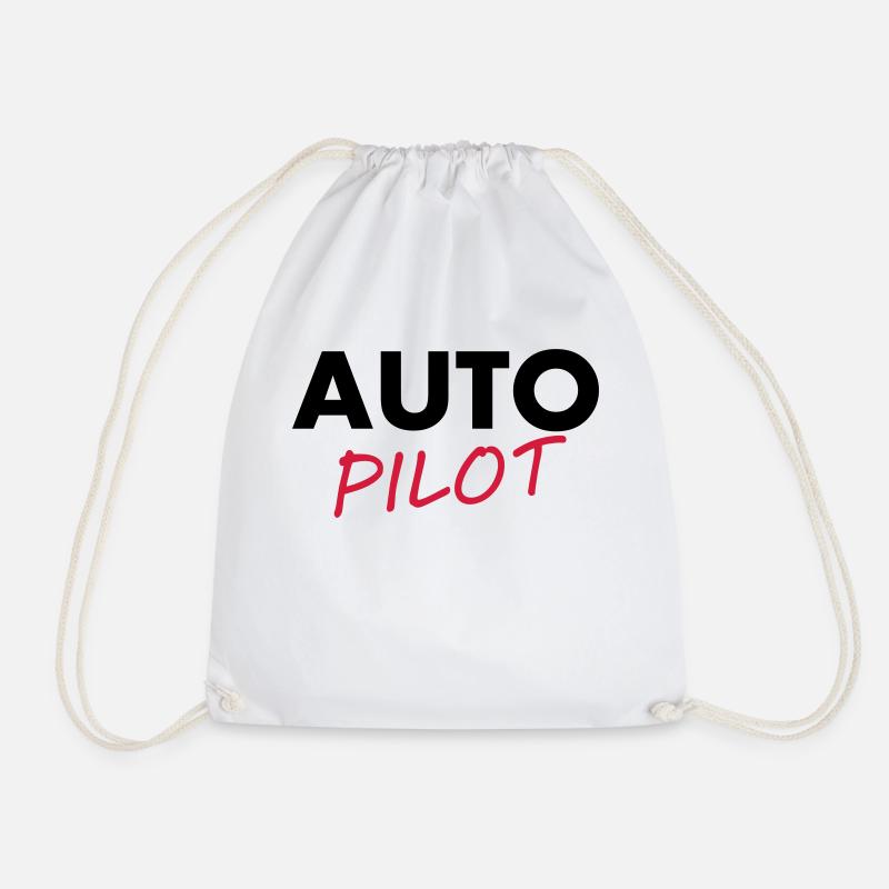 Auto Pilot - Turnbeutel - Weiß