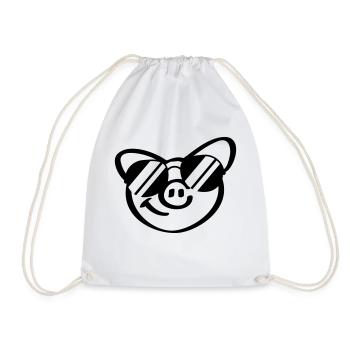 Cool Pig Face - Sac de sport léger - blanc - Devant