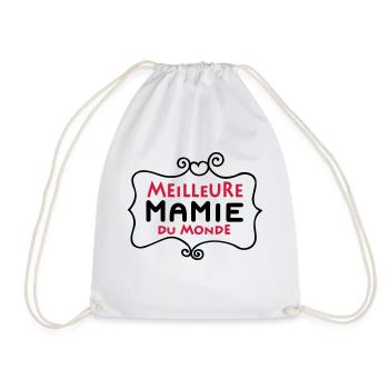 Meilleure MAMIE du monde (2c) - Drawstring Bag - white - Front