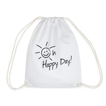 Oh Happy Day - Turnbeutel - Weiß - Vorne