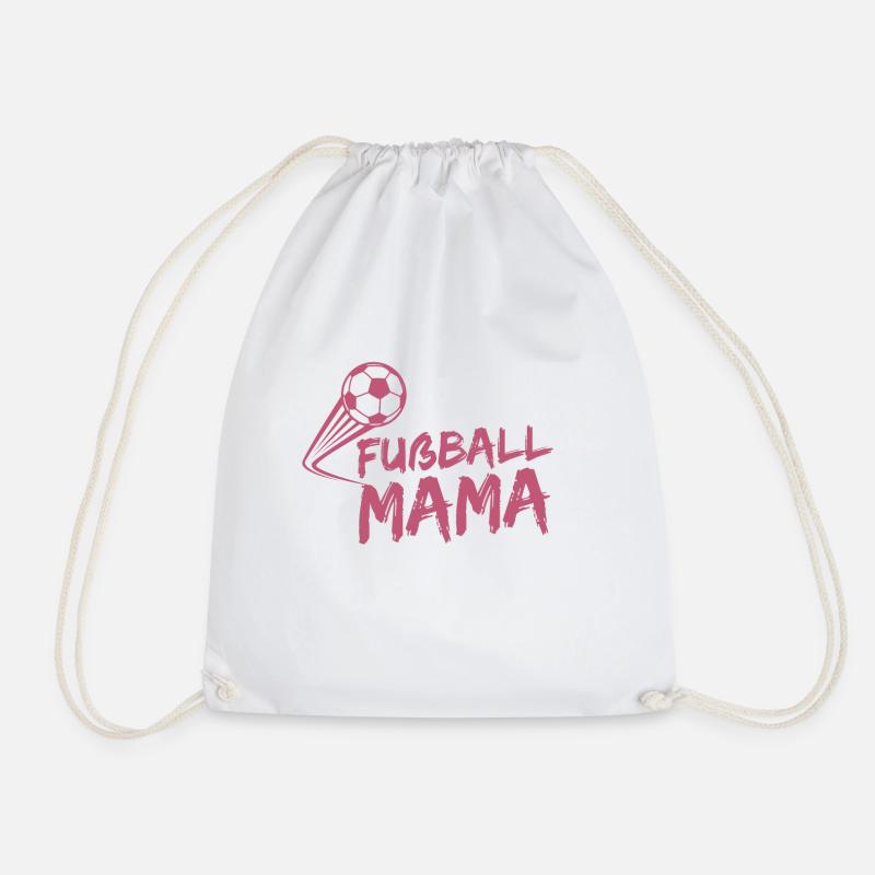 Fußball Mama Fan Geschenk - Turnbeutel - Weiß
