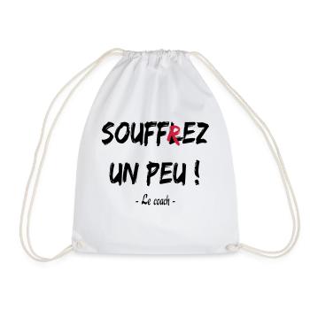 Soufflez un peu - Drawstring Bag - white - Front